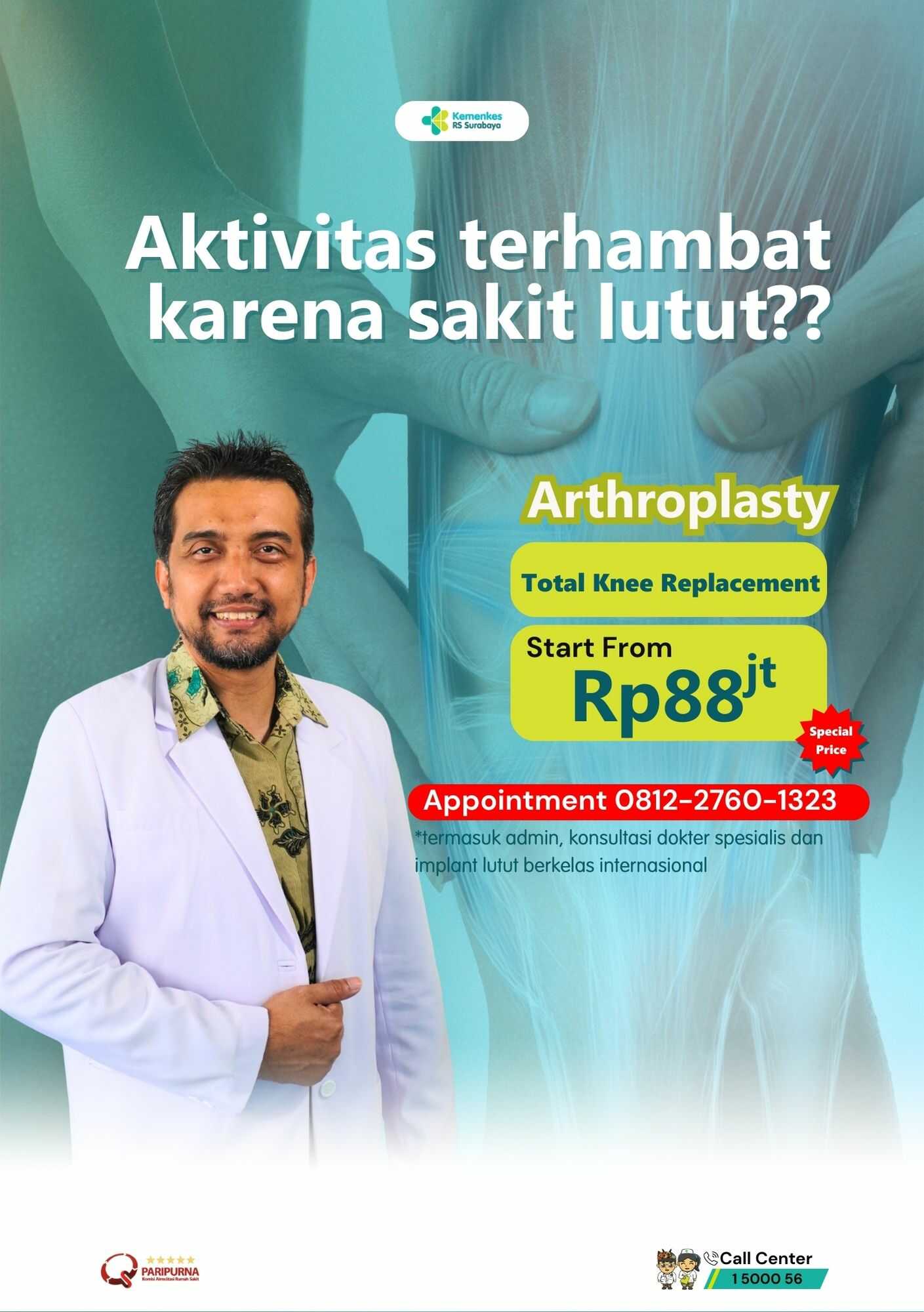 Paket Total Knee Replacement
