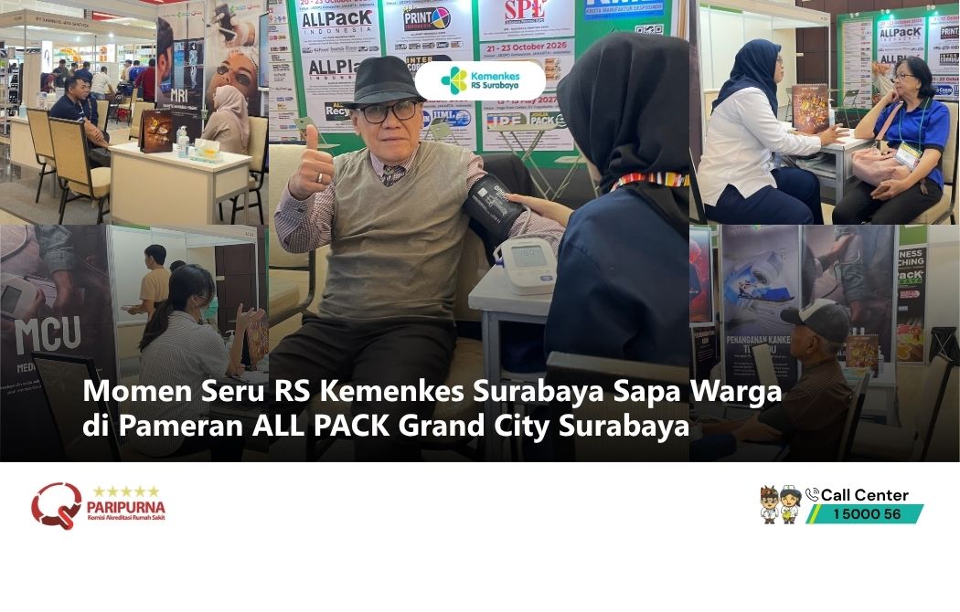 Momen Seru RS Kemenkes Surabaya Sapa Warga  di Pameran ALL PACK Grand City Surabaya