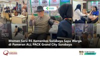 Momen Seru RS Kemenkes Surabaya Sapa Warga  di Pameran ALL PACK Grand City Surabaya
